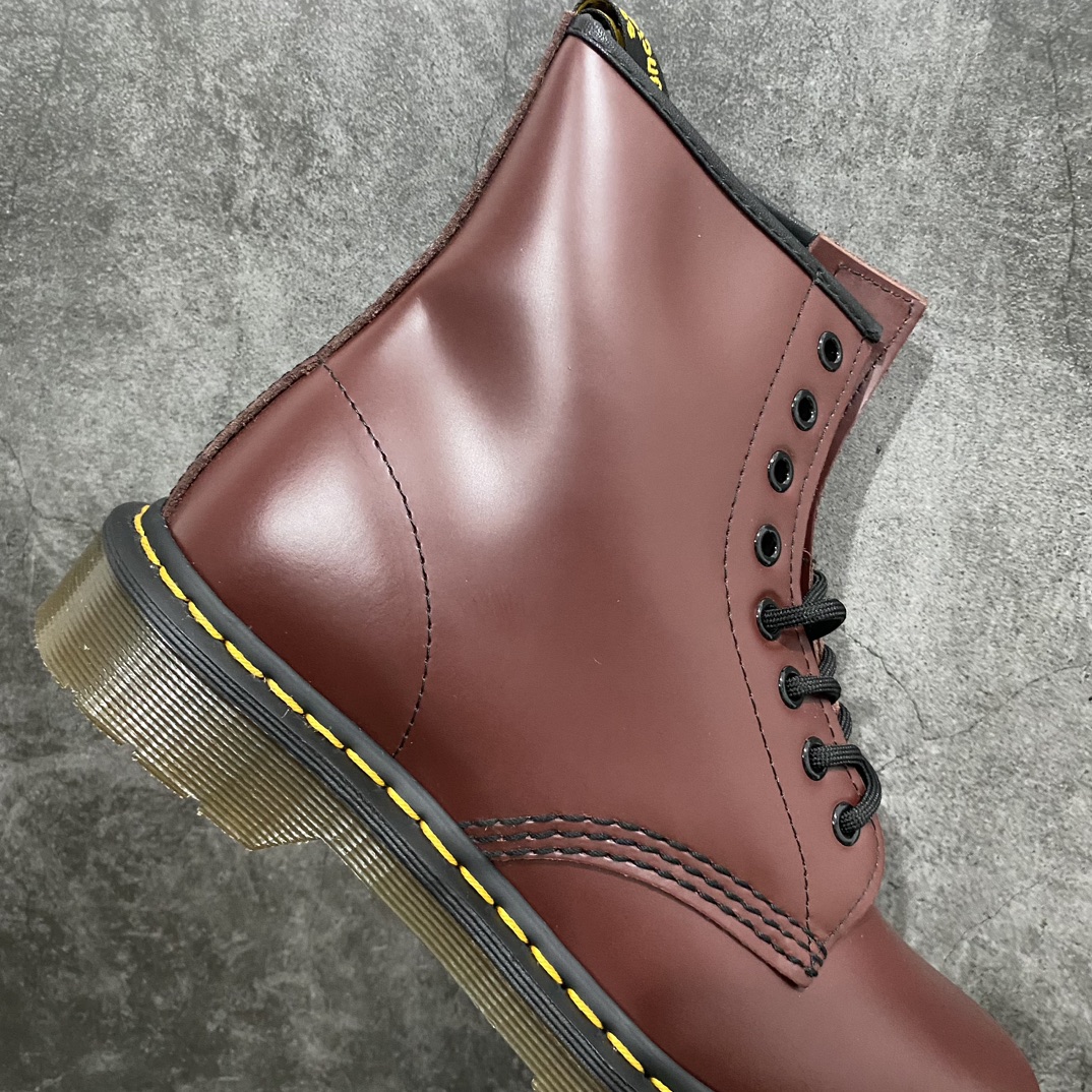 Dr.Martens Dr.Martens Martin boots 1460 classic 8-hole series hard leather matte wine red