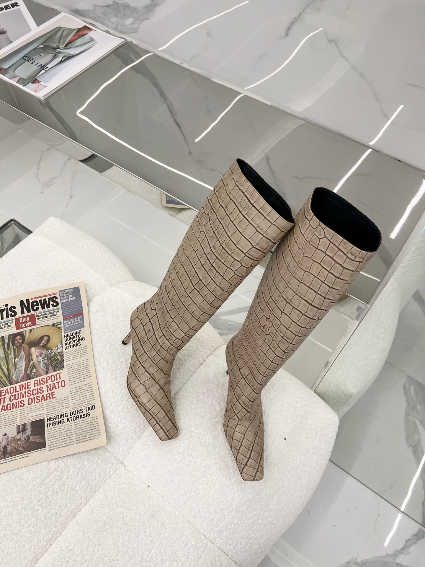 Fashionable Crocodile-Skinned Boots: Quality and Style at Affordable Price - 图片 2