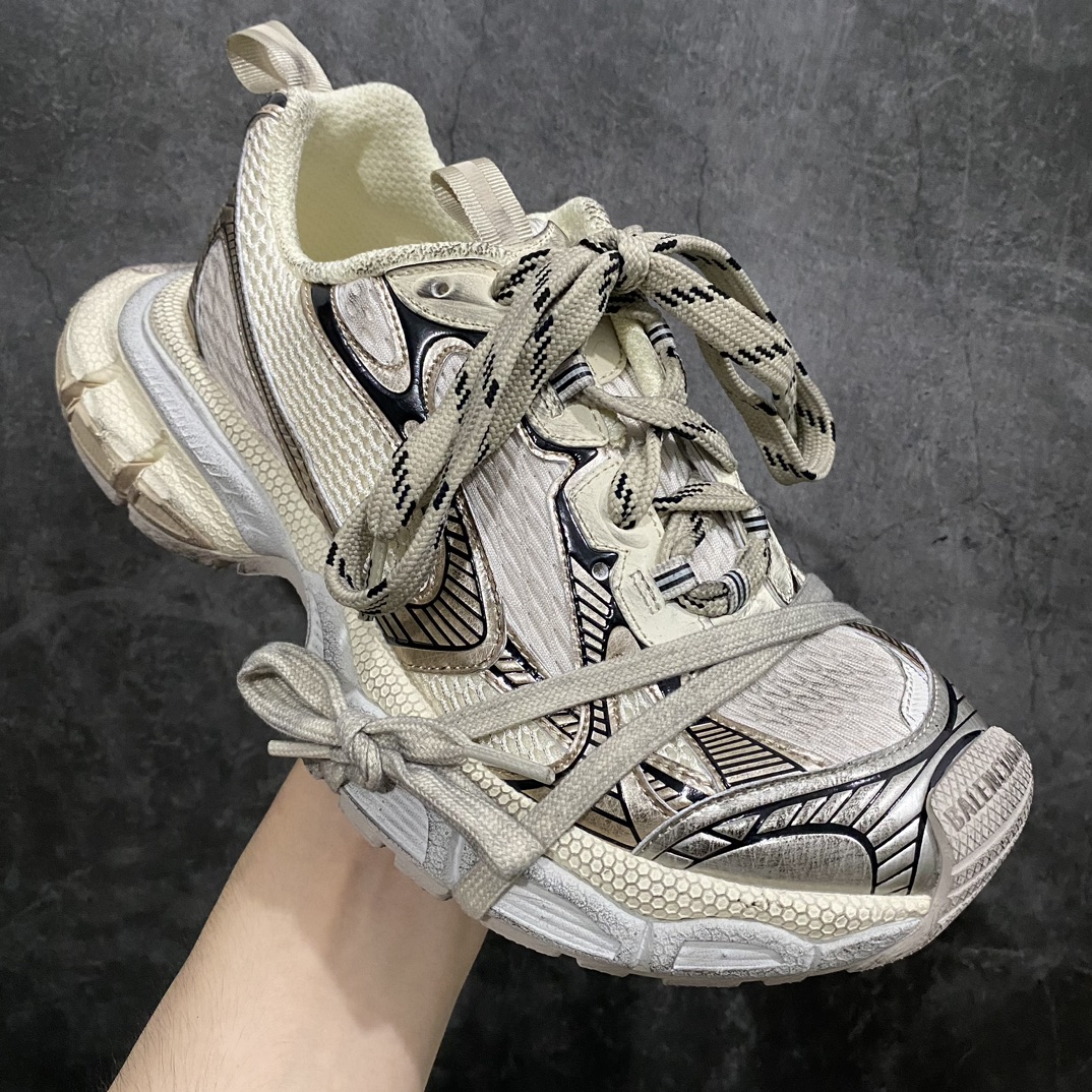 420 【XA版本】BALENCIAGA 3XL Sneakers 巴黎世家十代网布系带低帮走秀复古老爹鞋