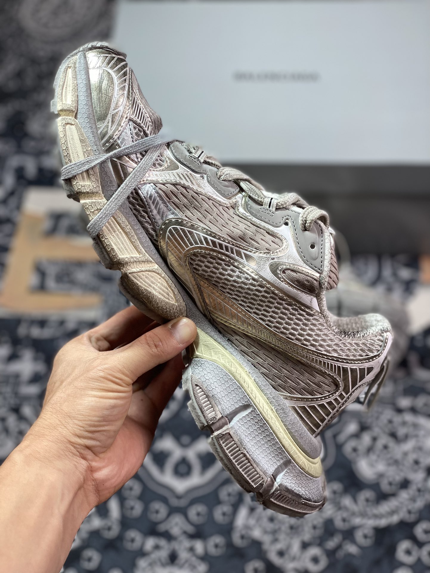 纯原 意产Plus版 法国高端奢侈品牌-巴黎世家BALENCIAGA 3XL Sneakers 3+系列低帮慢跑鞋