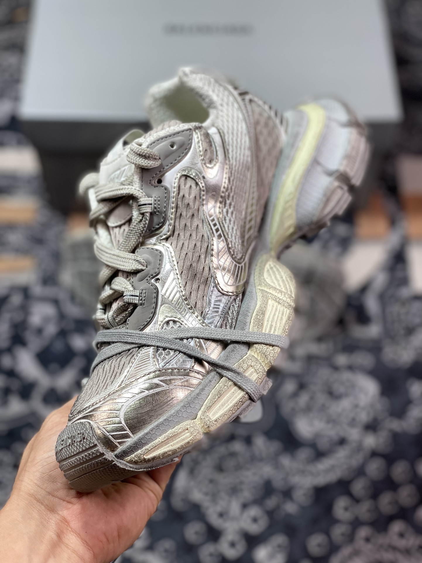 纯原 意产Plus版 法国高端奢侈品牌-巴黎世家BALENCIAGA 3XL Sneakers 3+系列低帮慢跑鞋