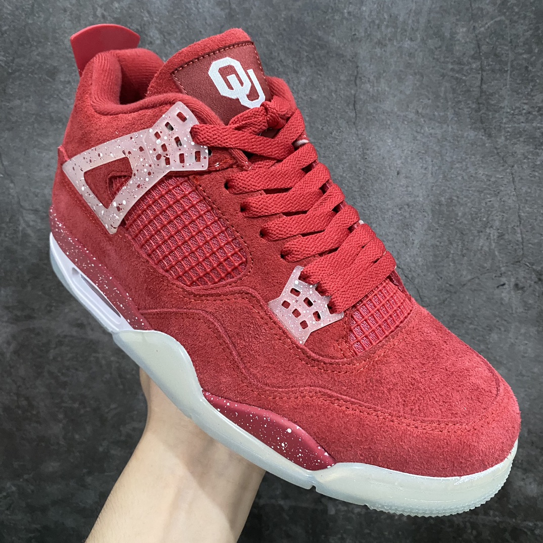 【PB版本】 Air Jordan AJ4 Retro PE 俄克拉荷马限定大红