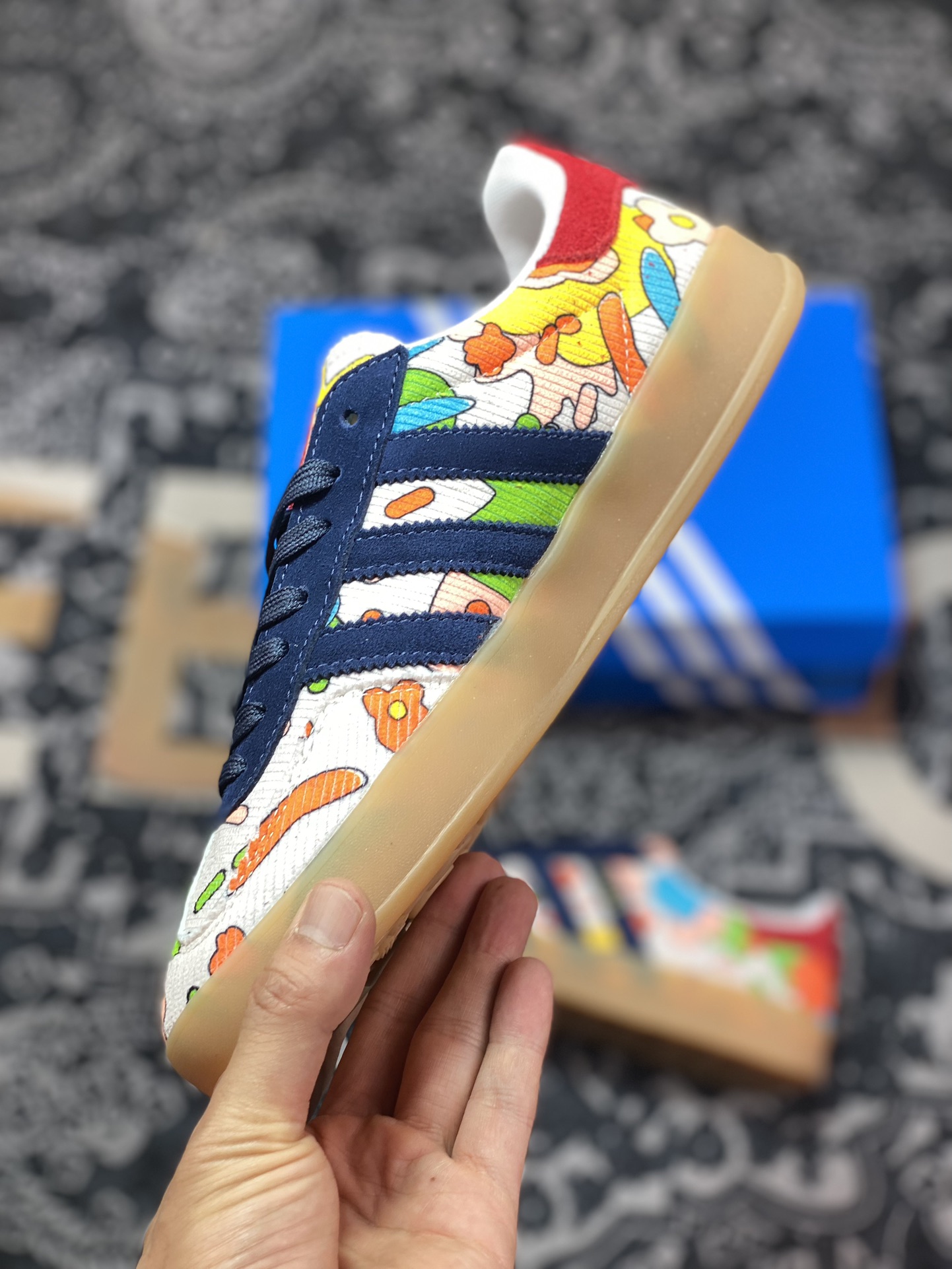 AD Originals Gazelle Indoor Anime Colored Clover Retro Casual Sports Shoes IG2849