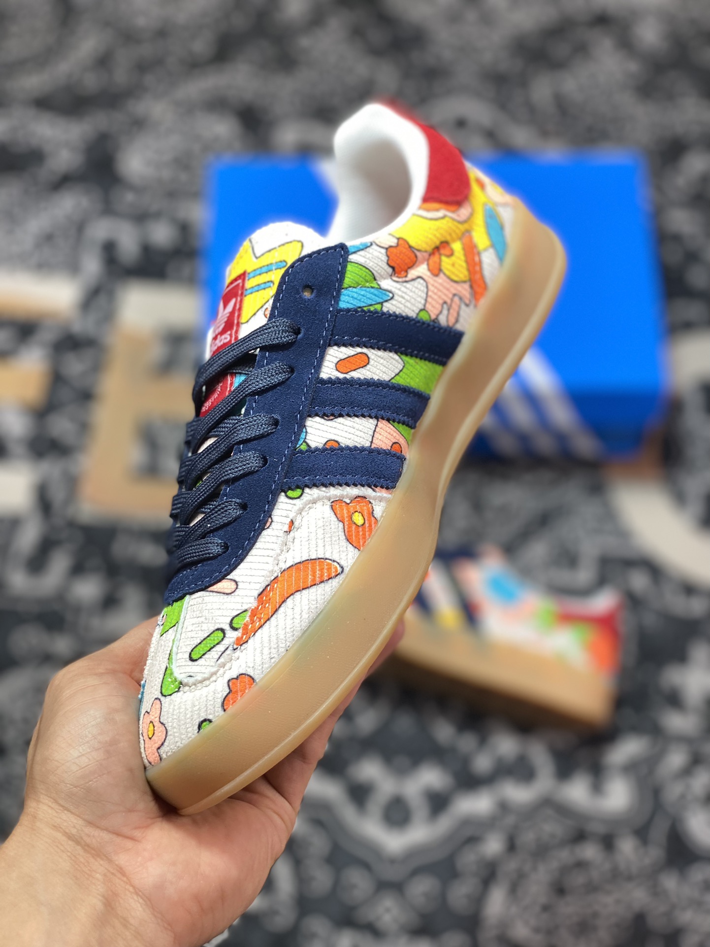 AD Originals Gazelle Indoor Anime Colored Clover Retro Casual Sports Shoes IG2849