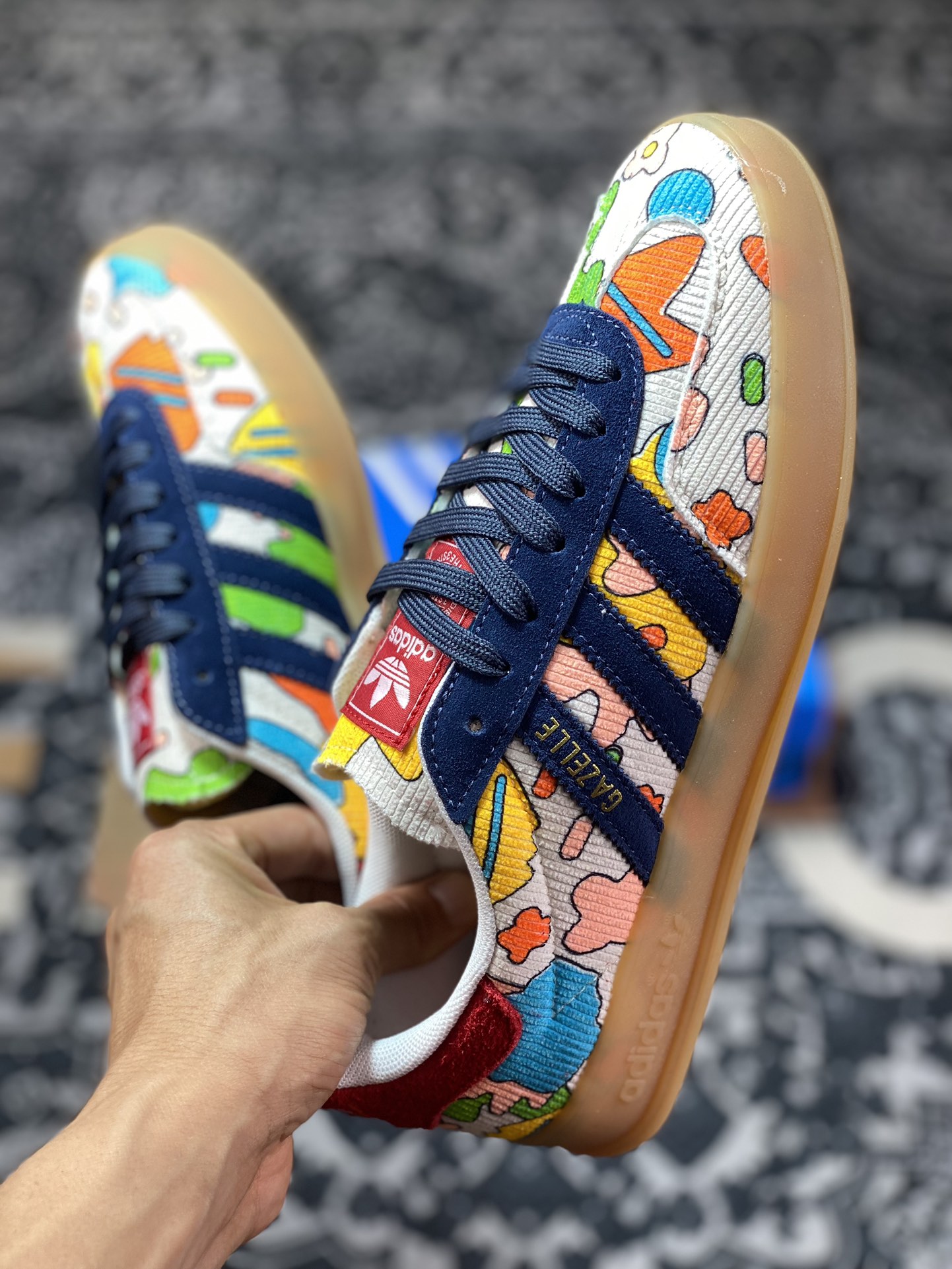 AD Originals Gazelle Indoor Anime Colored Clover Retro Casual Sports Shoes IG2849