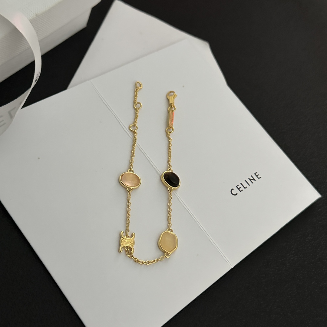Celine Initial ‘C’ Bracelets: Bold Link Bracelets with Sculptural Letter 10 i1693810007 1110 1