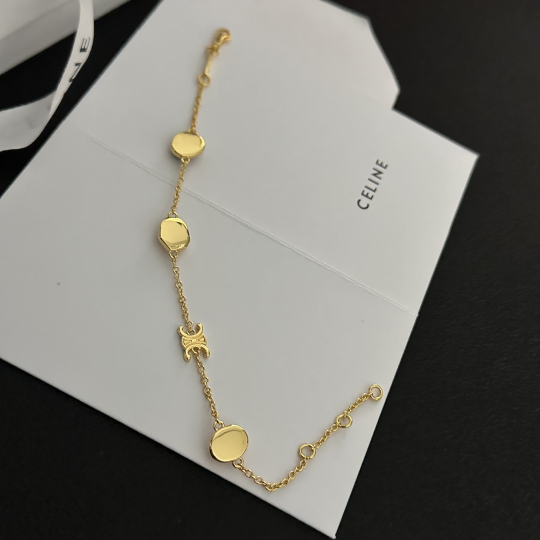 Celine Initial ‘C’ Bracelets: Bold Link Bracelets with Sculptural Letter 9 i1693810007 4891 4
