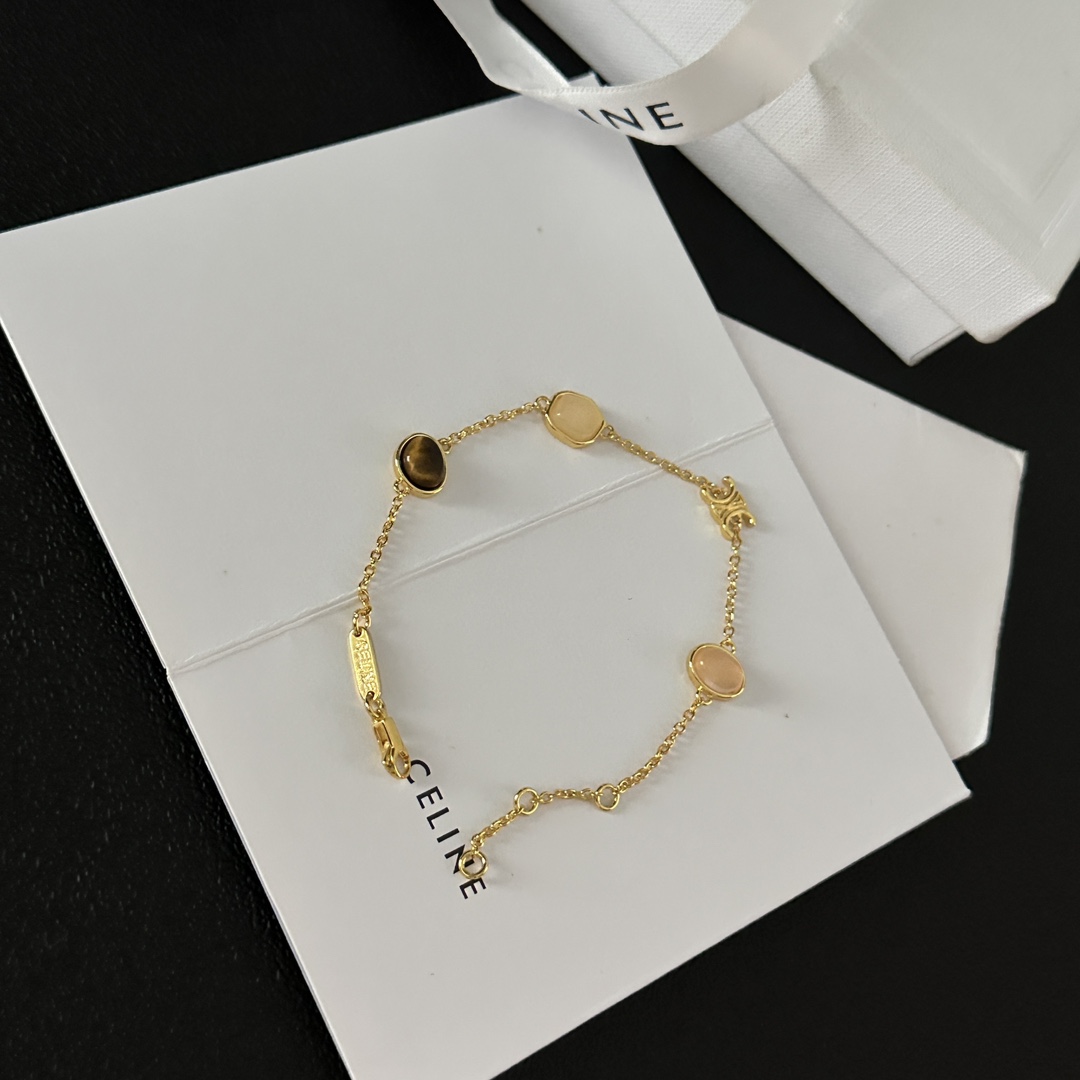 Celine Initial ‘C’ Bracelets: Bold Link Bracelets with Sculptural Letter 8 i1693810007 5325 2