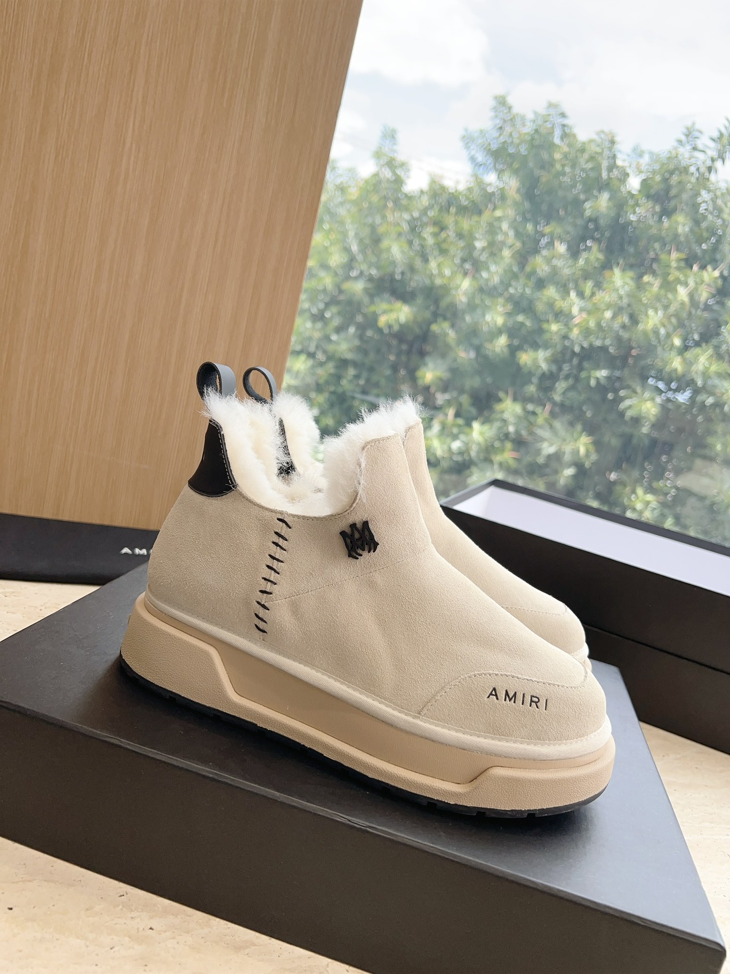 Amiri Heavy Snow Boots: Wool Lined, Original Soles, Various Sizes, Customizable. - 图片 6