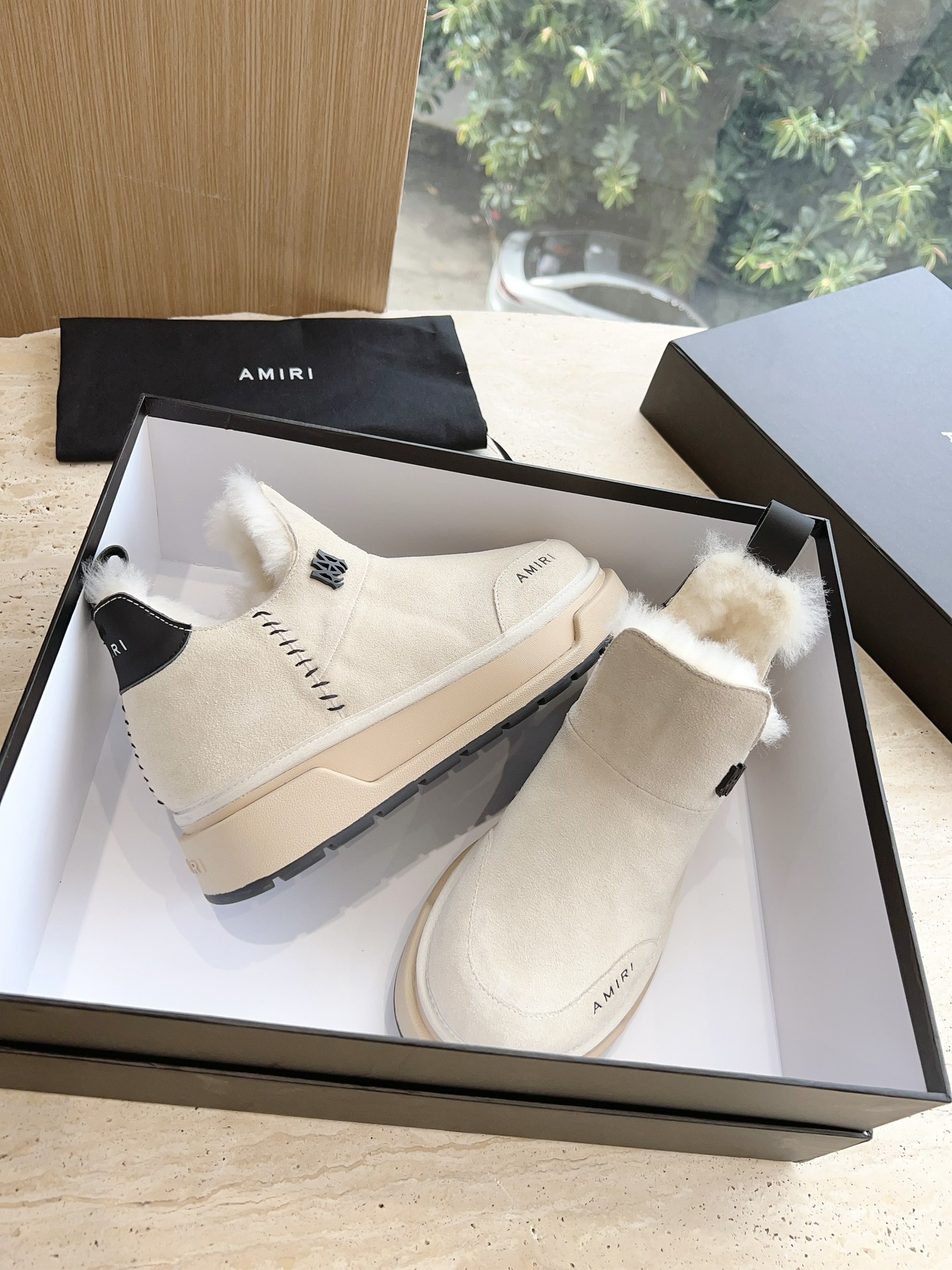 Amiri Heavy Snow Boots: Wool Lined, Original Soles, Various Sizes, Customizable. - 图片 2