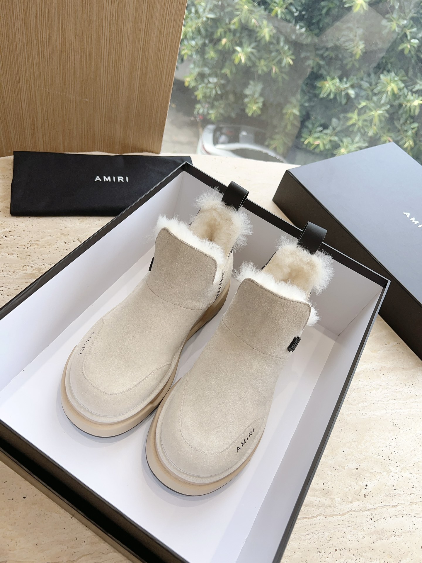 Amiri Heavy Snow Boots: Wool Lined, Original Soles, Various Sizes, Customizable.