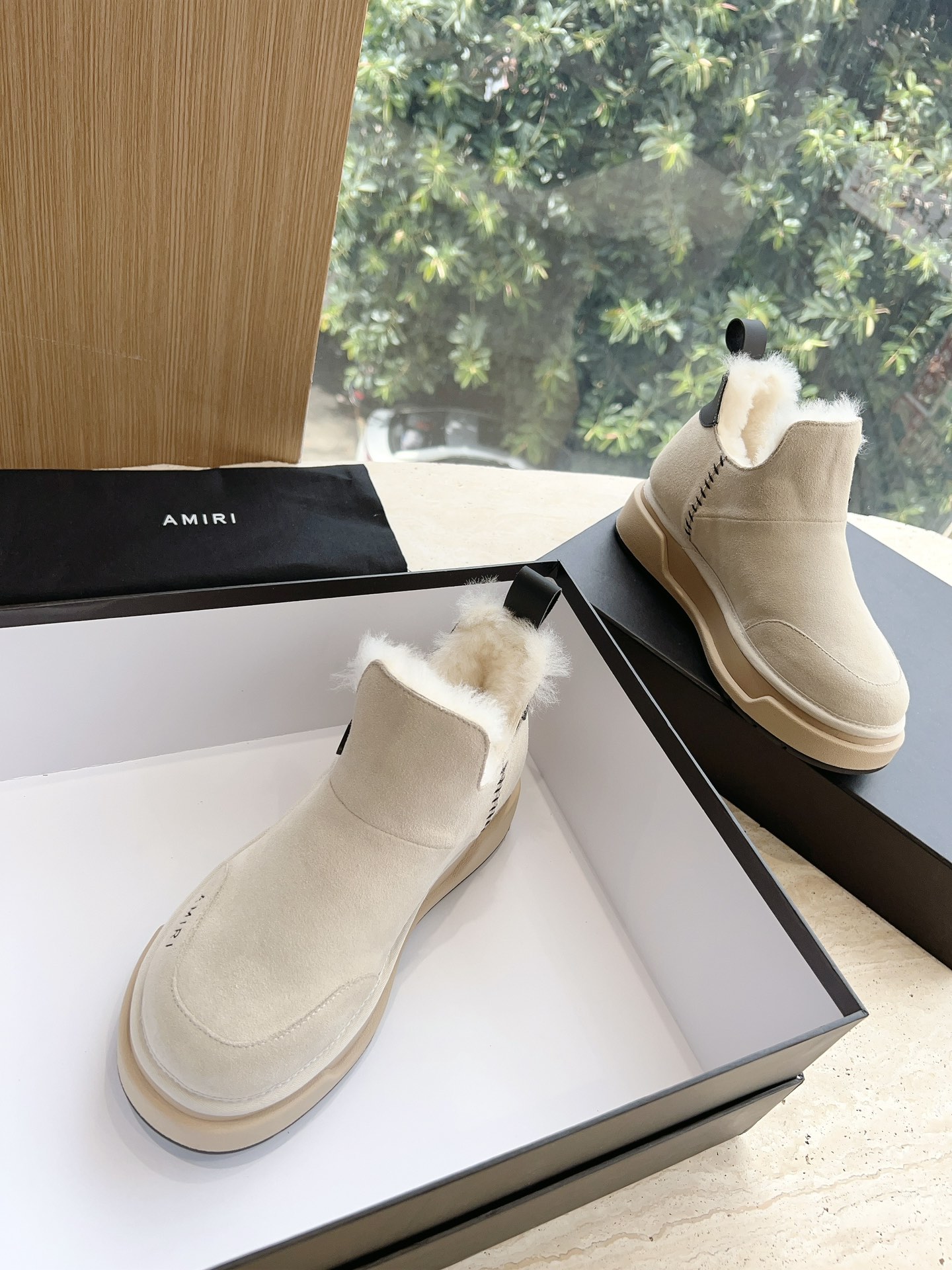 Amiri Heavy Snow Boots: Wool Lined, Original Soles, Various Sizes, Customizable. - 图片 3