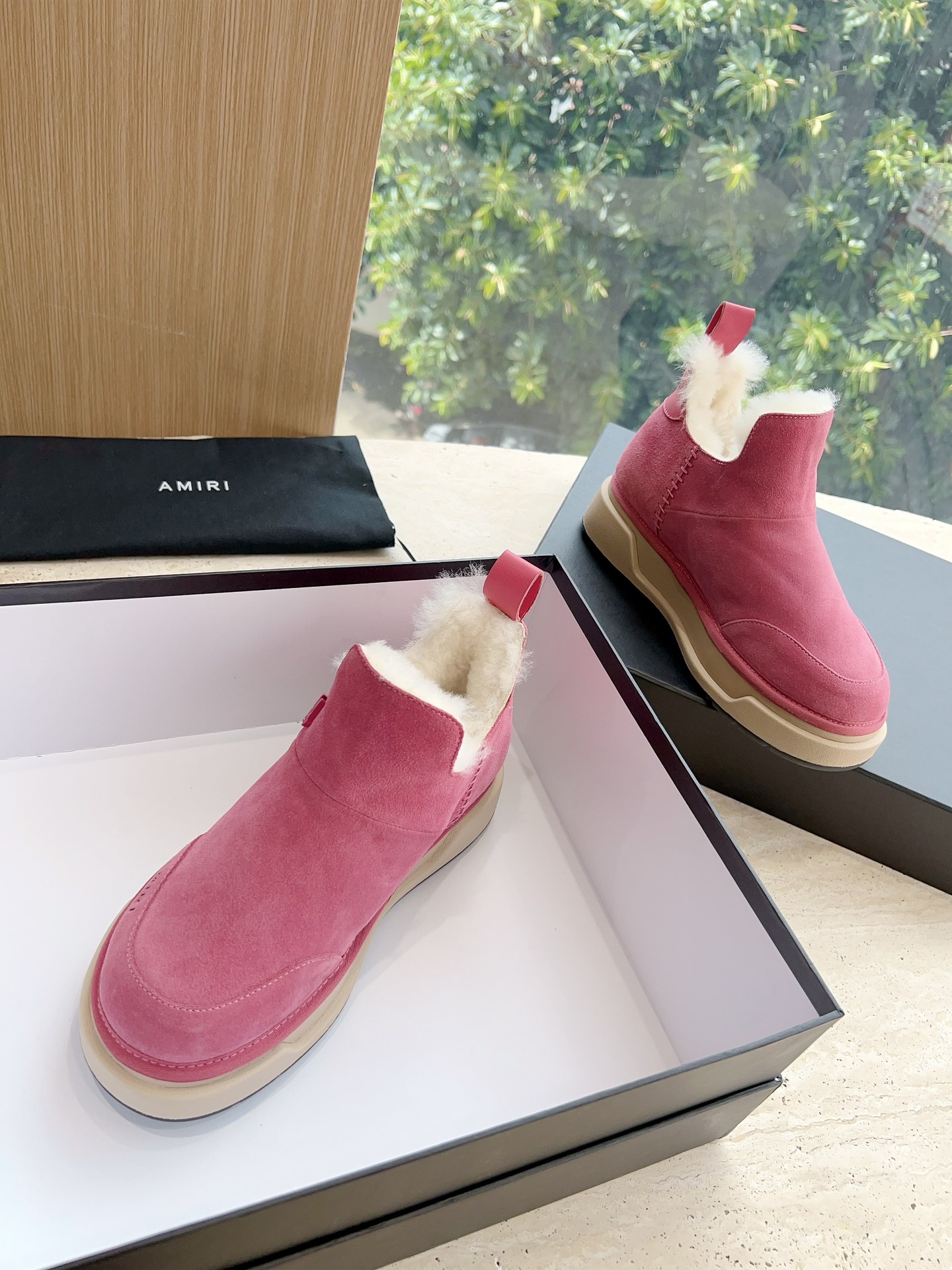 Amiri Heavy Snow Boots: Wool Inside, Original Soles, Sizes 35-40, Customizable. - 图片 3