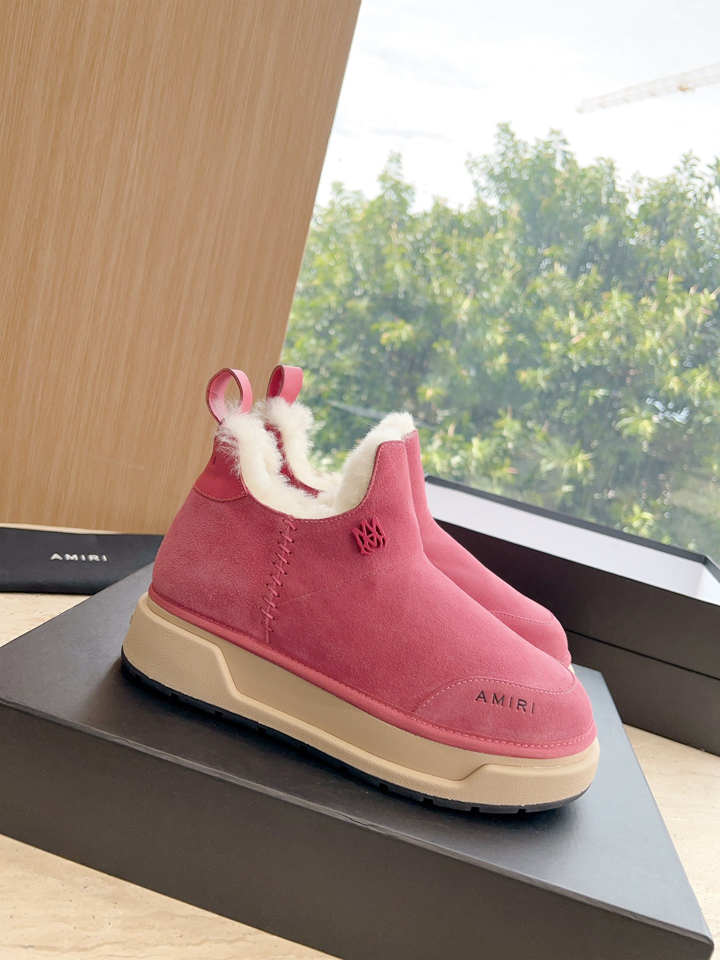 Amiri Heavy Snow Boots: Wool Inside, Original Soles, Sizes 35-40, Customizable. - 图片 6