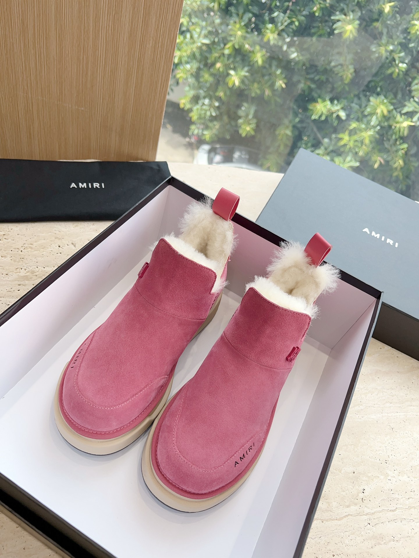 Amiri Heavy Snow Boots: Wool Inside, Original Soles, Sizes 35-40, Customizable.
