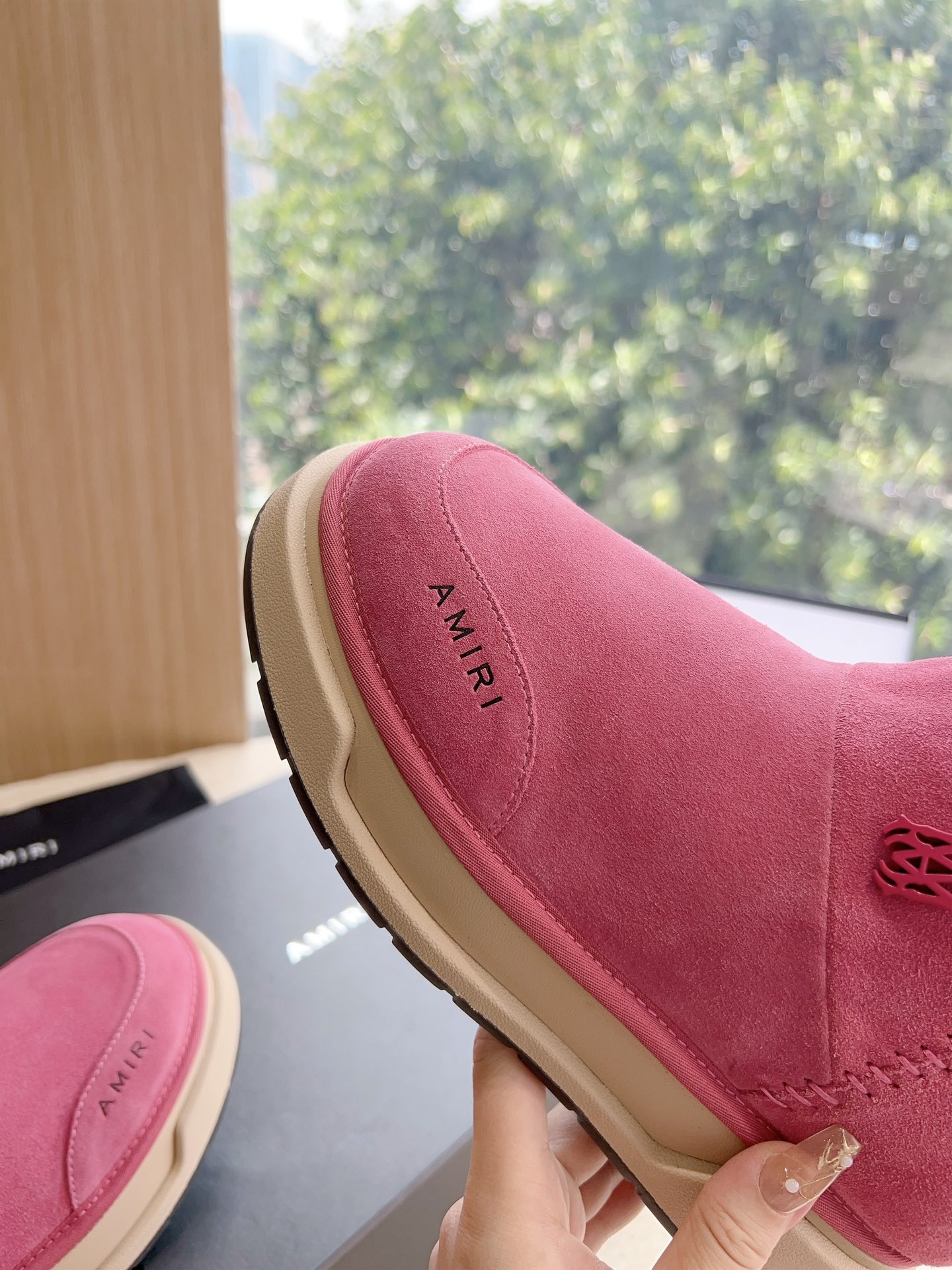Amiri Heavy Snow Boots: Wool Inside, Original Soles, Sizes 35-40, Customizable. - 图片 7