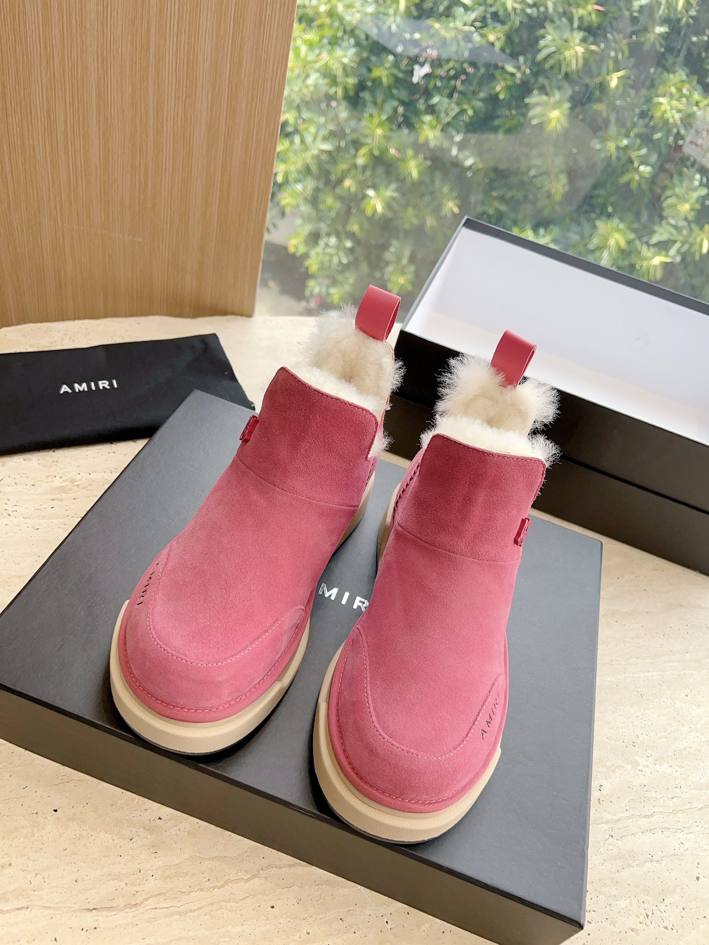 Amiri Heavy Snow Boots: Wool Inside, Original Soles, Sizes 35-40, Customizable. - 图片 4