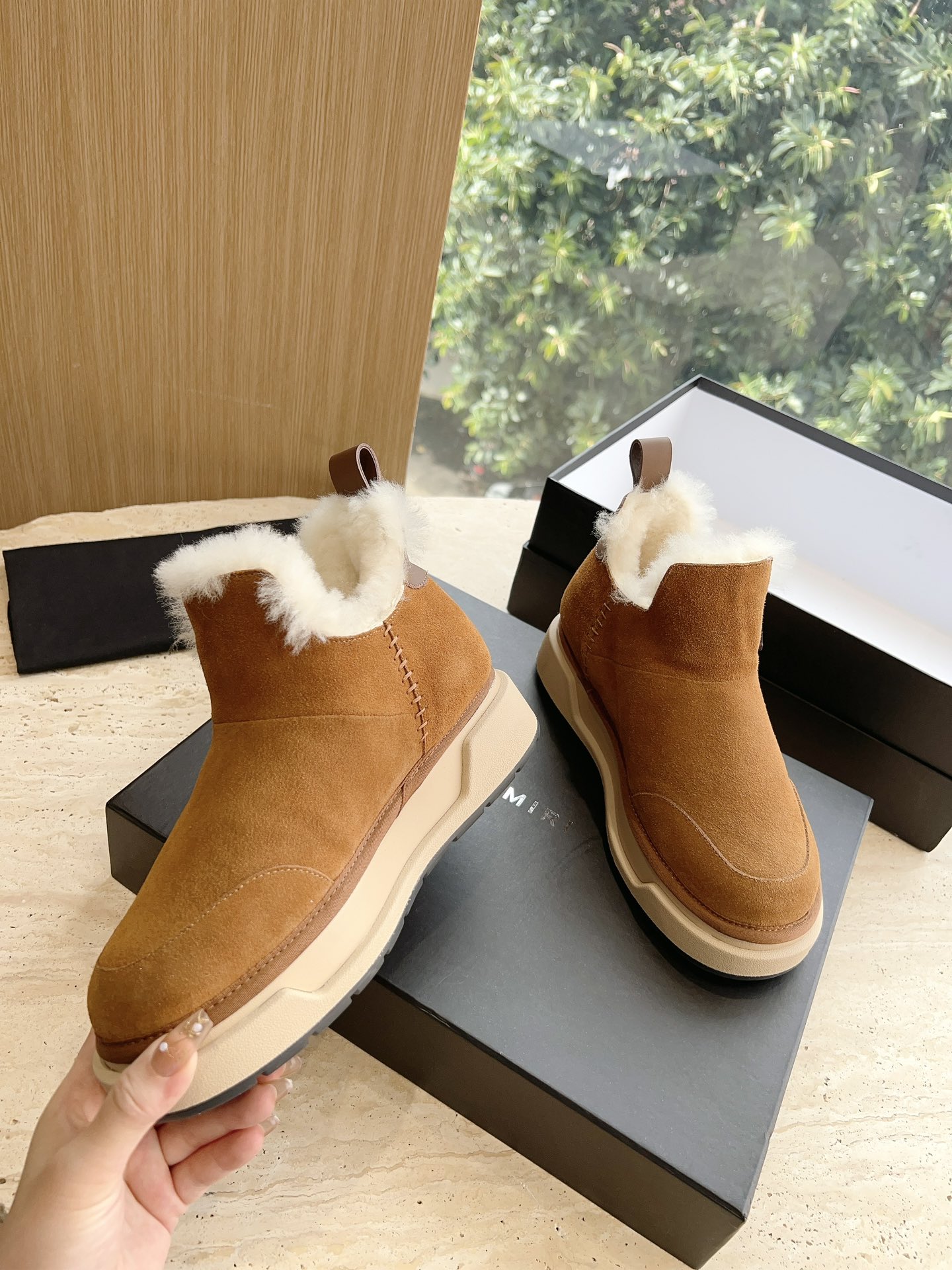 Amiri Heavy Snow Boots: Wool Inside, Original Sole, Size 35-40. - 图片 5