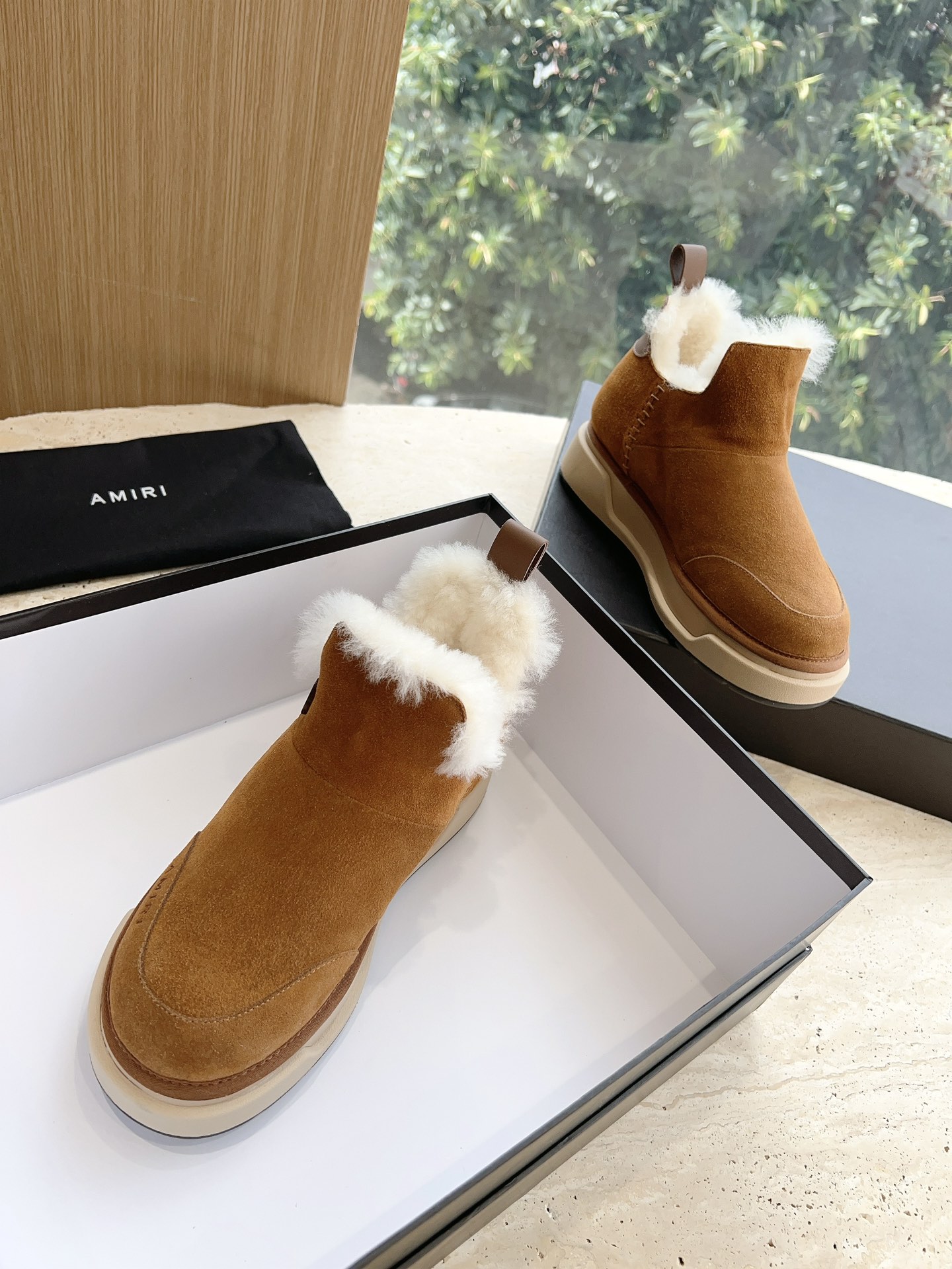 Amiri Heavy Snow Boots: Wool Inside, Original Sole, Size 35-40. - 图片 2