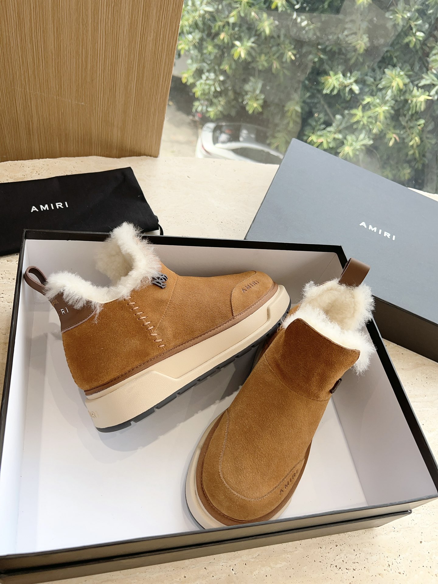 Amiri Heavy Snow Boots: Wool Inside, Original Sole, Size 35-40. - 图片 3