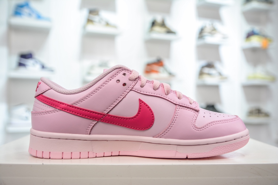 Original NK Dunk Low Light Pink Splicing DH9756-600