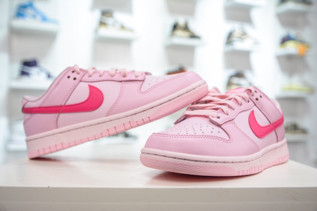 Original NK Dunk Low Light Pink Splicing DH9756-600