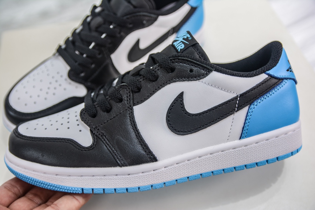 DT pure original Air Jordan AJ1 Low OG white black blue foreign trade special supply CZ0790-104