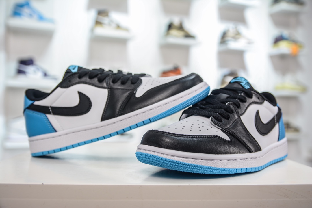 DT pure original Air Jordan AJ1 Low OG white black blue foreign trade special supply CZ0790-104