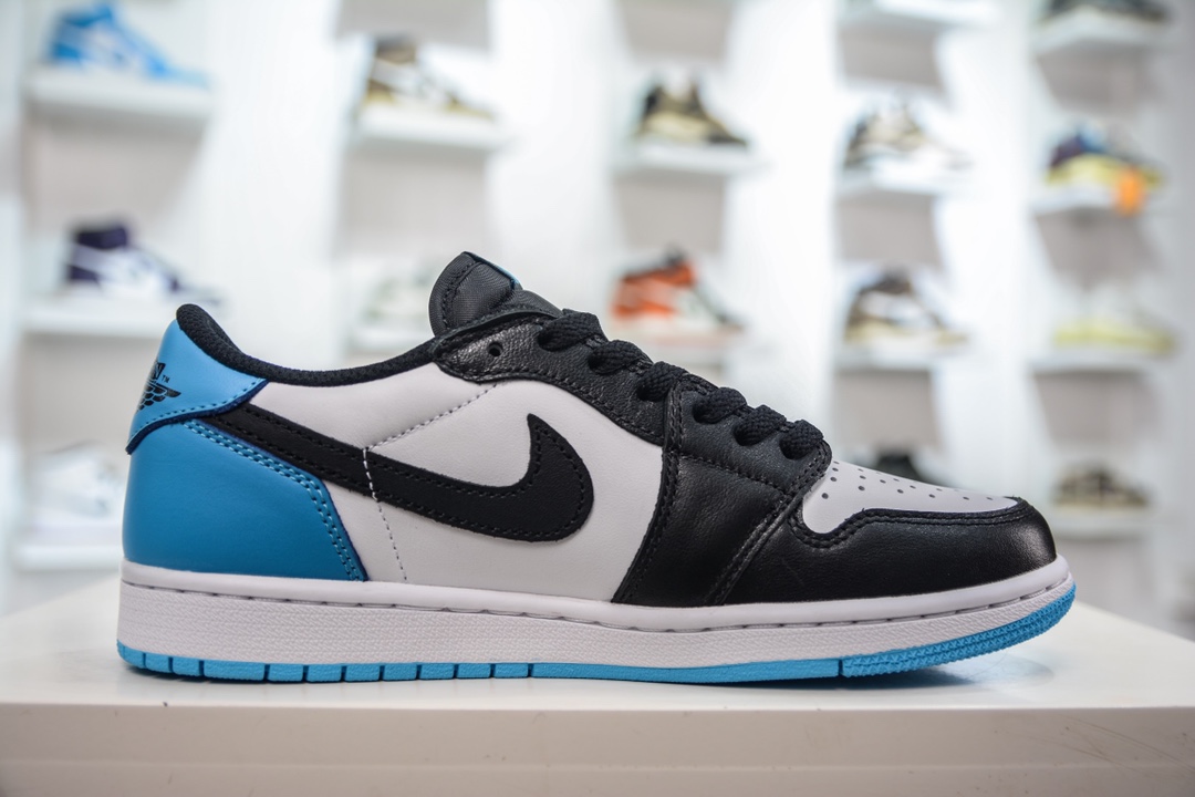 DT pure original Air Jordan AJ1 Low OG white black blue foreign trade special supply CZ0790-104