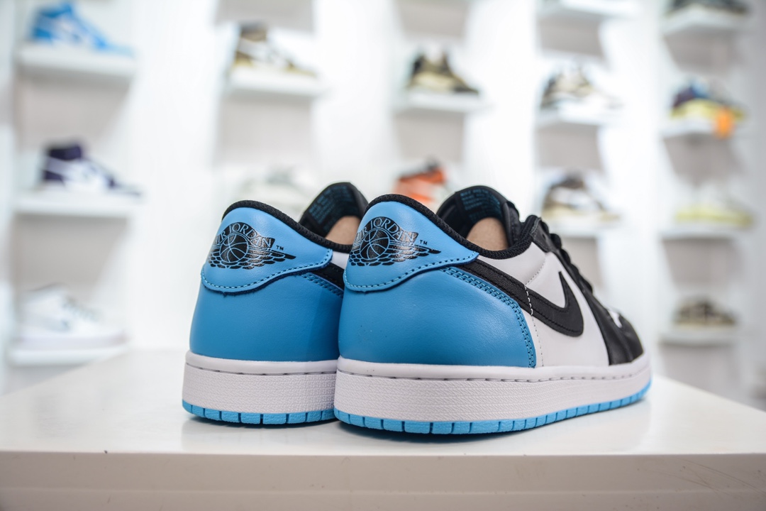 DT pure original Air Jordan AJ1 Low OG white black blue foreign trade special supply CZ0790-104