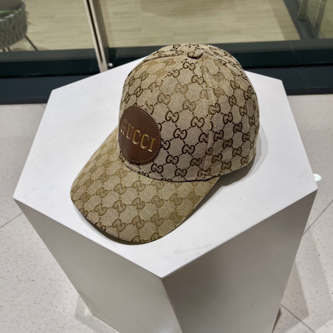  GUCCI古奇 2023专柜新款简约刺绣款棒球帽，很潮！休闲运动款，经典制作，超级好搭衣服！