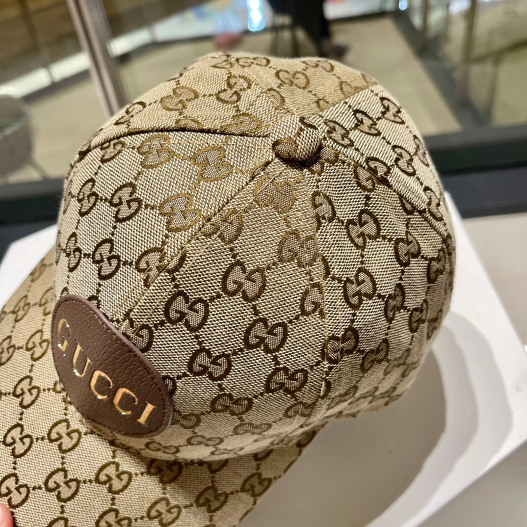  GUCCI古奇 2023专柜新款简约刺绣款棒球帽，很潮！休闲运动款，经典制作，超级好搭衣服！