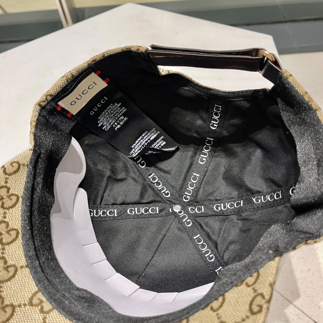  GUCCI古奇 2023专柜新款简约刺绣款棒球帽，很潮！休闲运动款，经典制作，超级好搭衣服！
