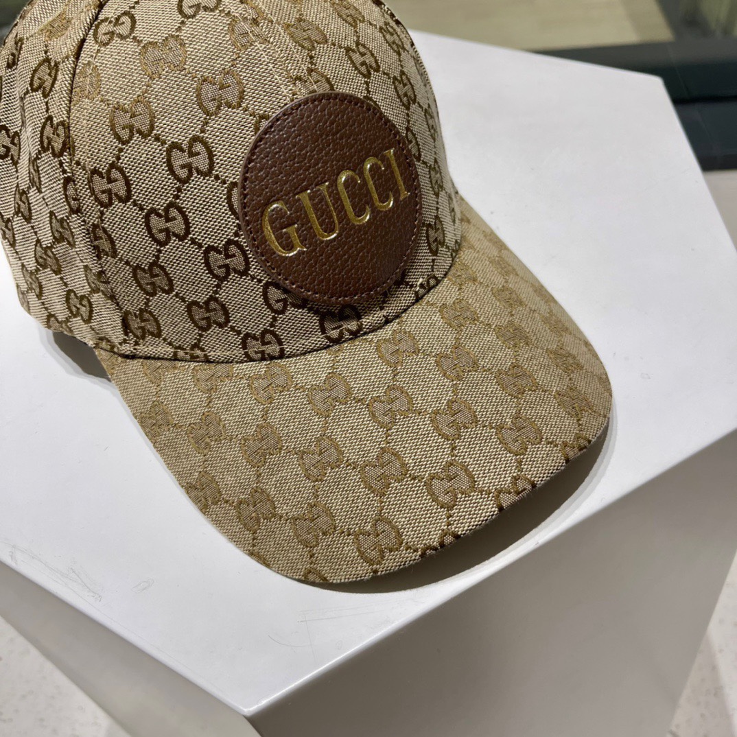  GUCCI古奇 2023专柜新款简约刺绣款棒球帽，很潮！休闲运动款，经典制作，超级好搭衣服！