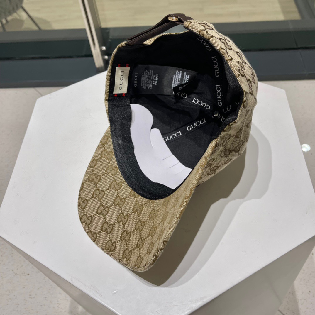  GUCCI古奇 2023专柜新款简约刺绣款棒球帽，很潮！休闲运动款，经典制作，超级好搭衣服！