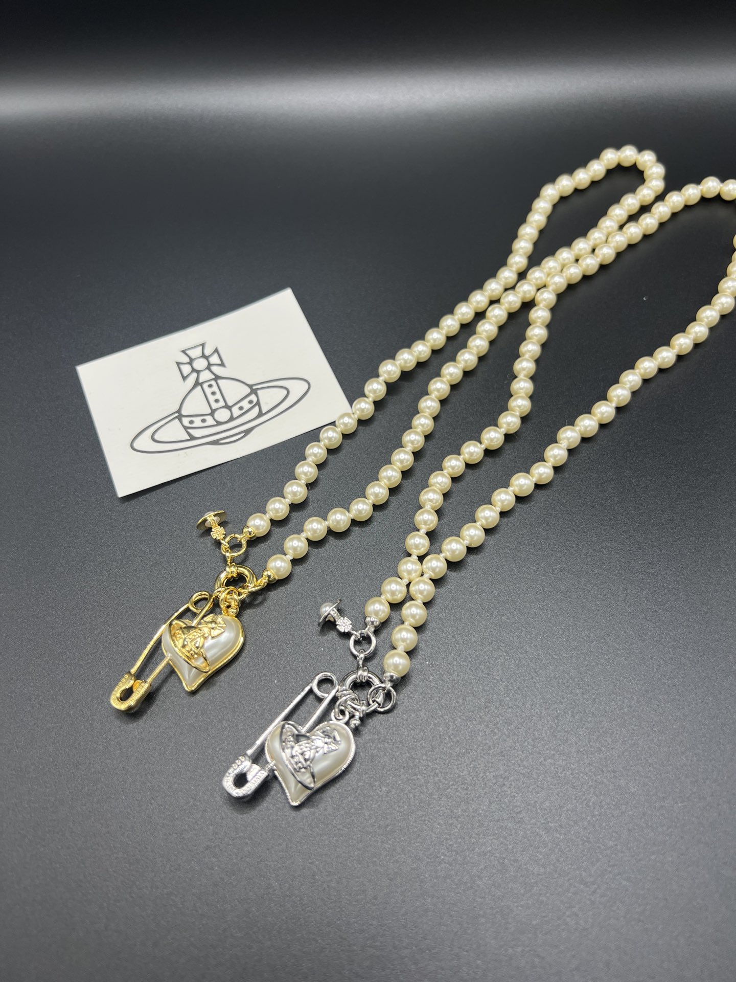 NO:103300,Queen Mother of the Citizen pin love mother-in-law pearl necklace platinum gold two colors, Queen Mother of the Citizen necklace, necklace, gold19860909西太后别针爱心贝母珍珠项链白金黄金二个色,西太后项链,necklace,gold,Jewelry