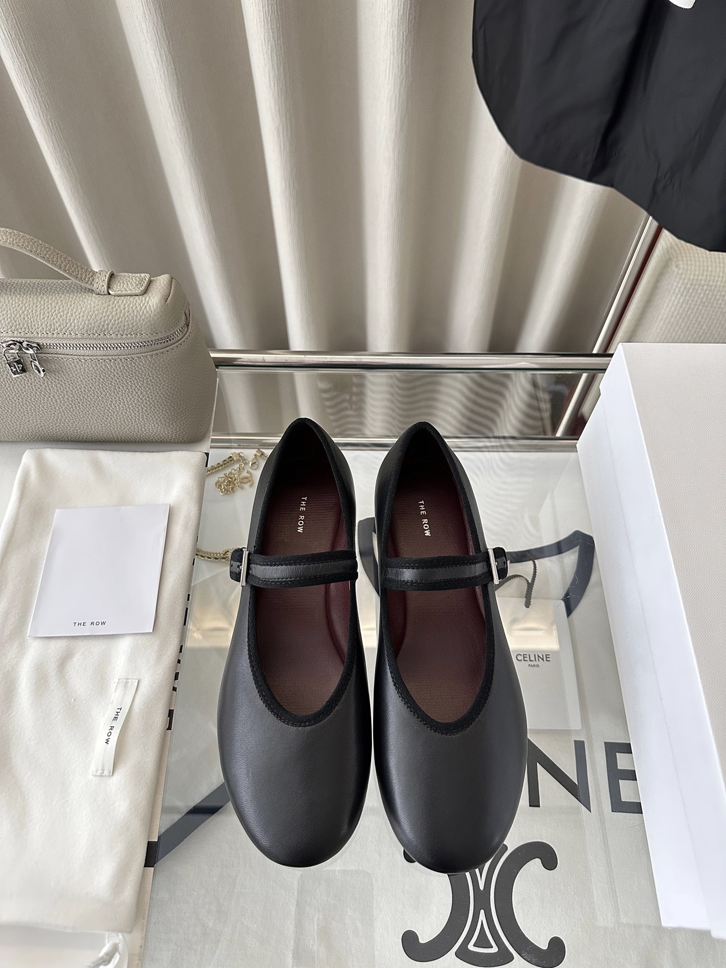 The Row Vintage Minimalist Mary Jane Shoes The Most Beautiful Grandma Shoes of the Year Imported Sheepskin Italian Genuine Leather Sole