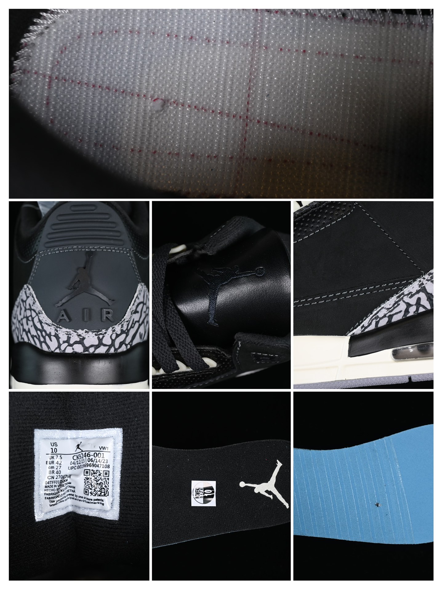 💰190真标💰280公司级💰380纯原
Air Jordan 3 Retro "Off Noir" AJ3 乔3做旧黑水泥 CK9246-001
#鞋身整体以大面积黑色麂皮覆盖,标志性的大象纹也同样得以保留。鞋带孔、鞋舌等细节部分采用水泥灰点缀,整体颜值与AJ3 "黑水泥"十分相似!
#此外在鞋帮、中底部分均已米白色呈现,营造出独特的氧化效果,年代感十足!
尺码:40 41 42 42.5 43 44 44.5 45 46 47.5 P.D4