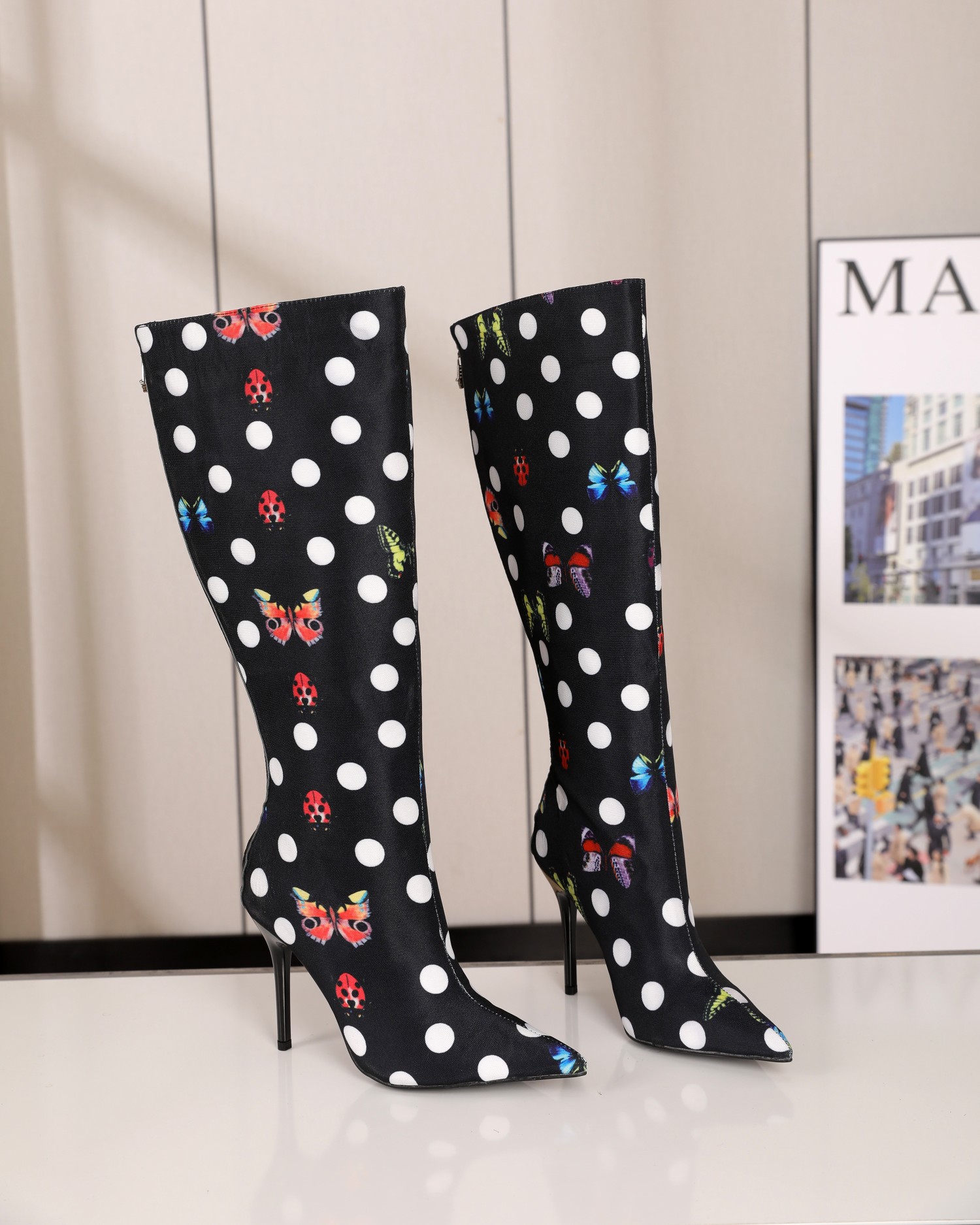 Versace Autumn/Winter Boots: High-Quality, Unique Design, 10.5cm Heel, Various Sizes - 图片 2
