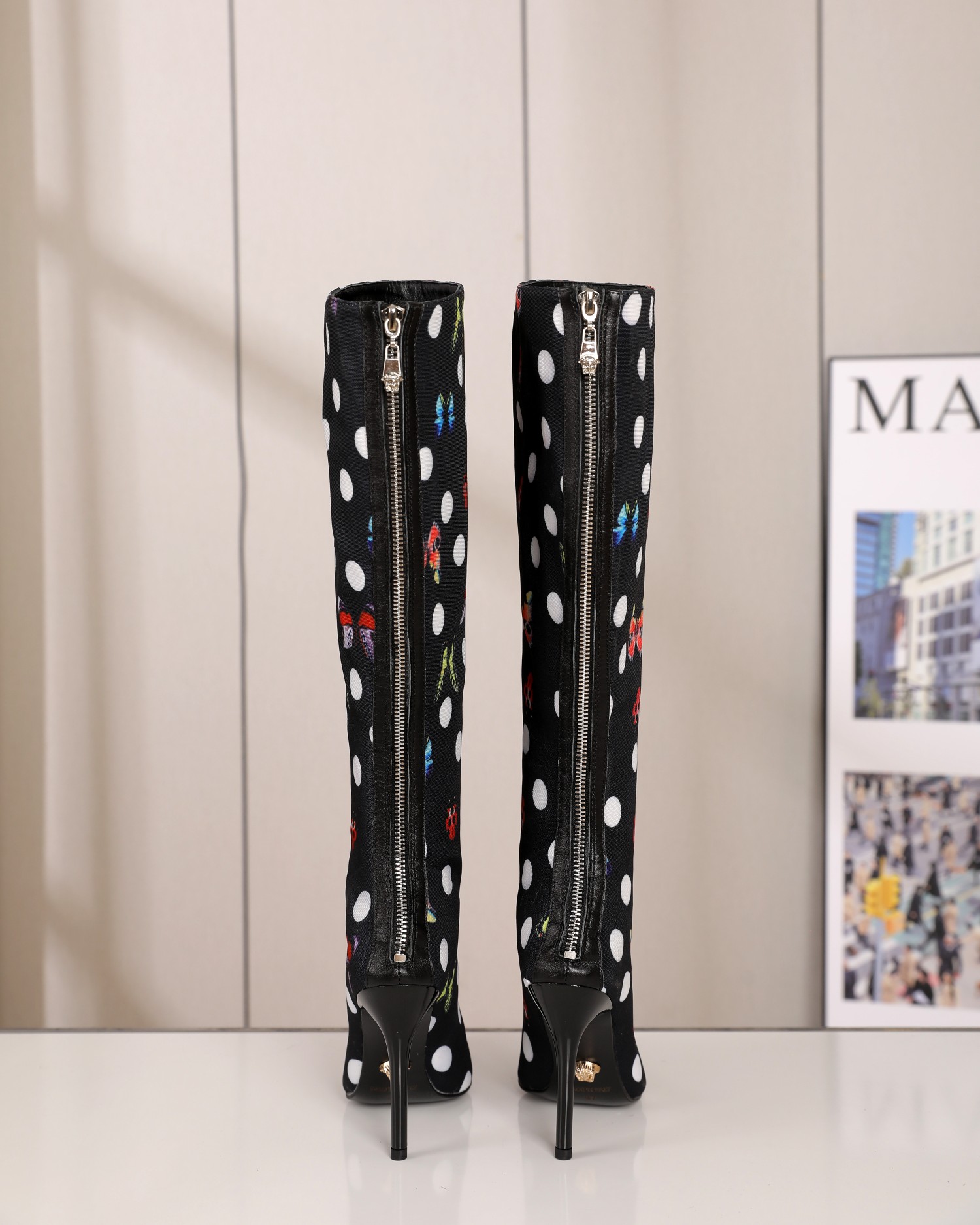 Versace Autumn/Winter Boots: High-Quality, Unique Design, 10.5cm Heel, Various Sizes - 图片 4