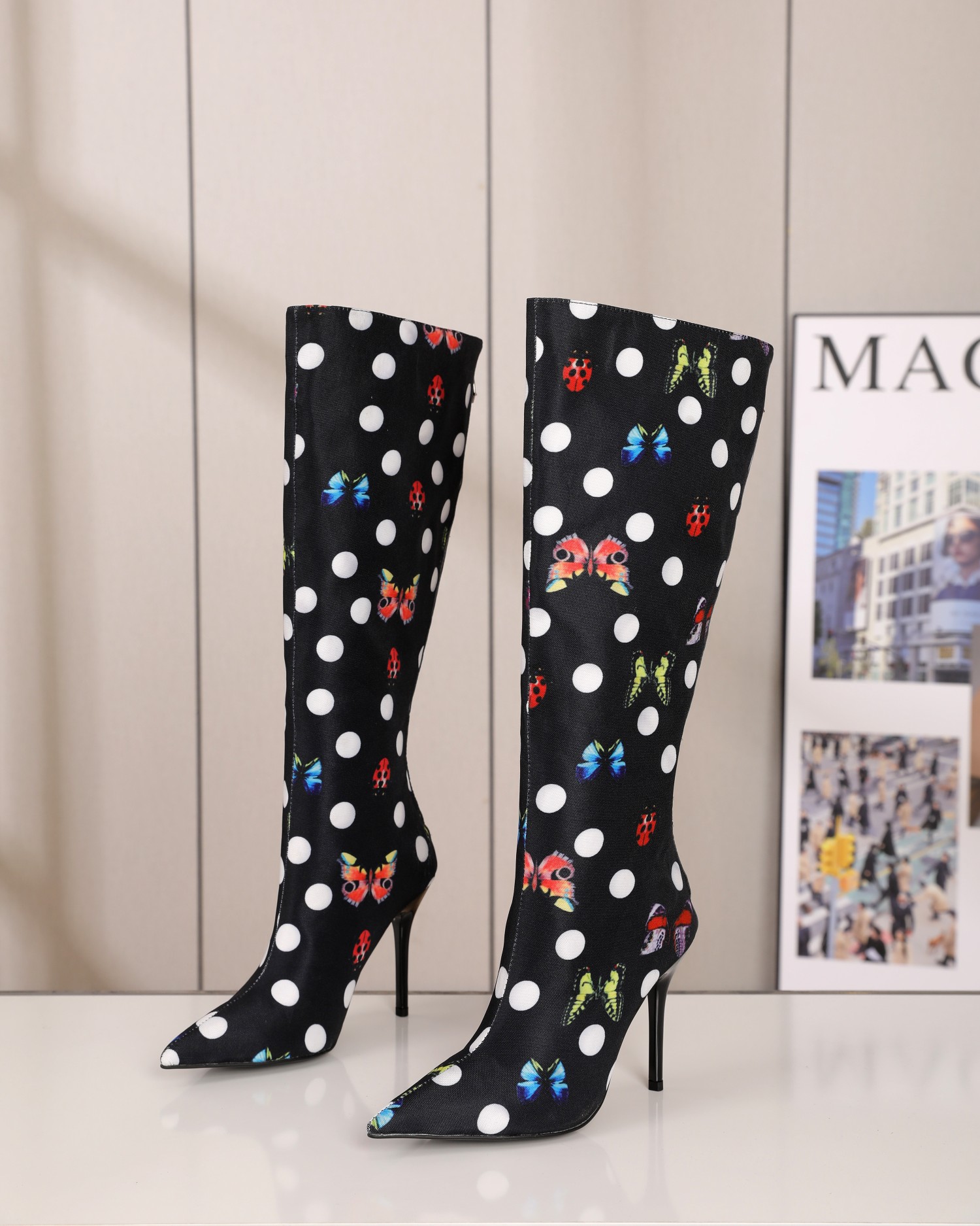 Versace Autumn/Winter Boots: High-Quality, Unique Design, 10.5cm Heel, Various Sizes - 图片 7
