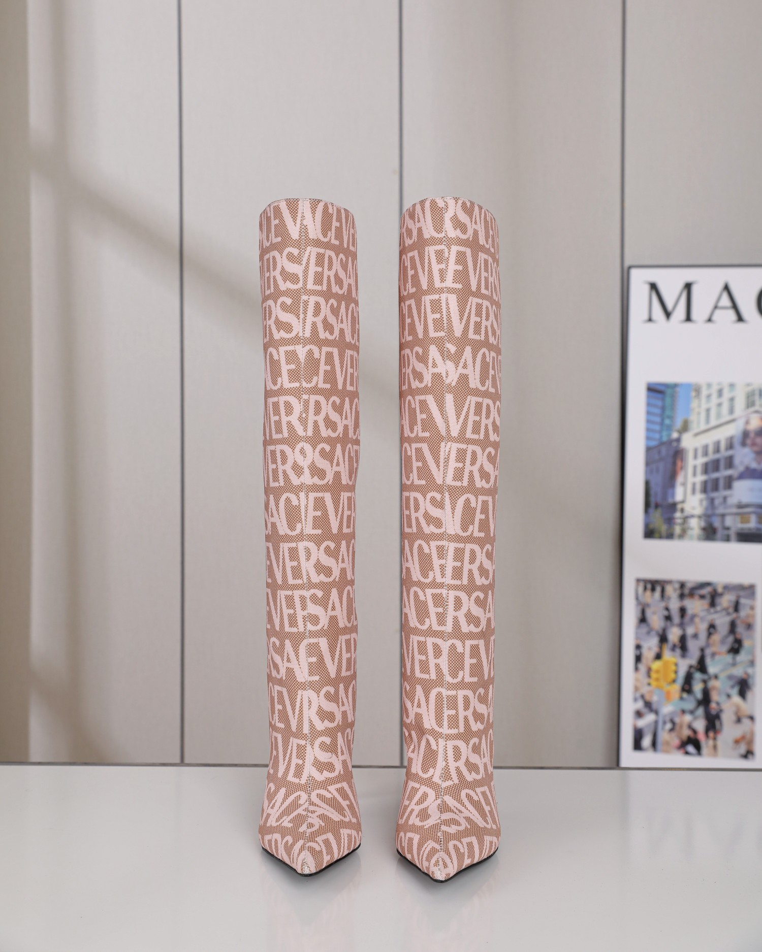 Latest Versace Autumn/Winter Boots: High-quality, unique design, 10.5cm heel, sizes 35-42. - 图片 4