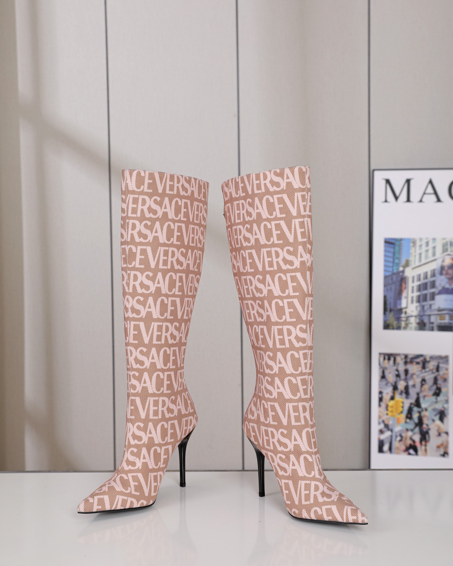Latest Versace Autumn/Winter Boots: High-quality, unique design, 10.5cm heel, sizes 35-42. - 图片 8