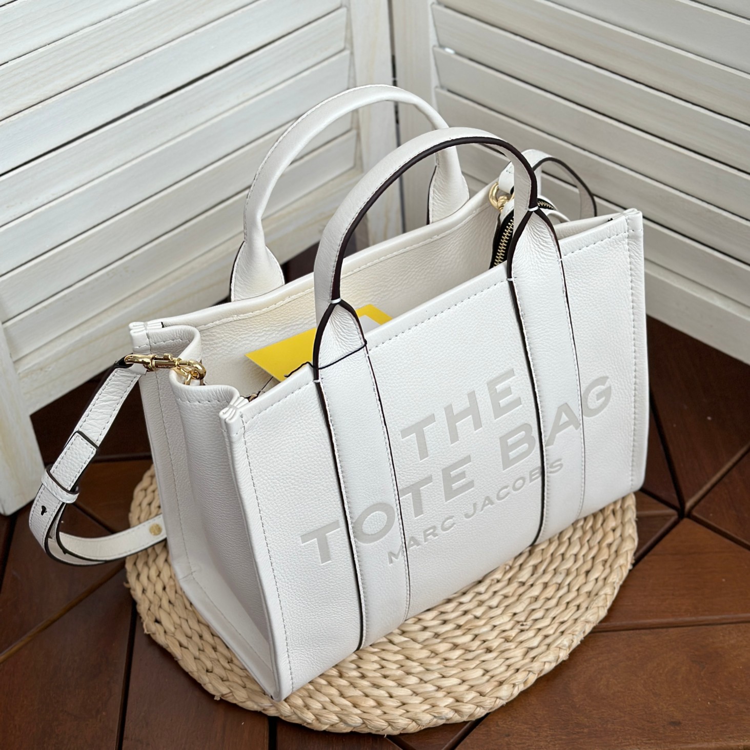 Marc Jacobs ～托特皮 白色小号33cm