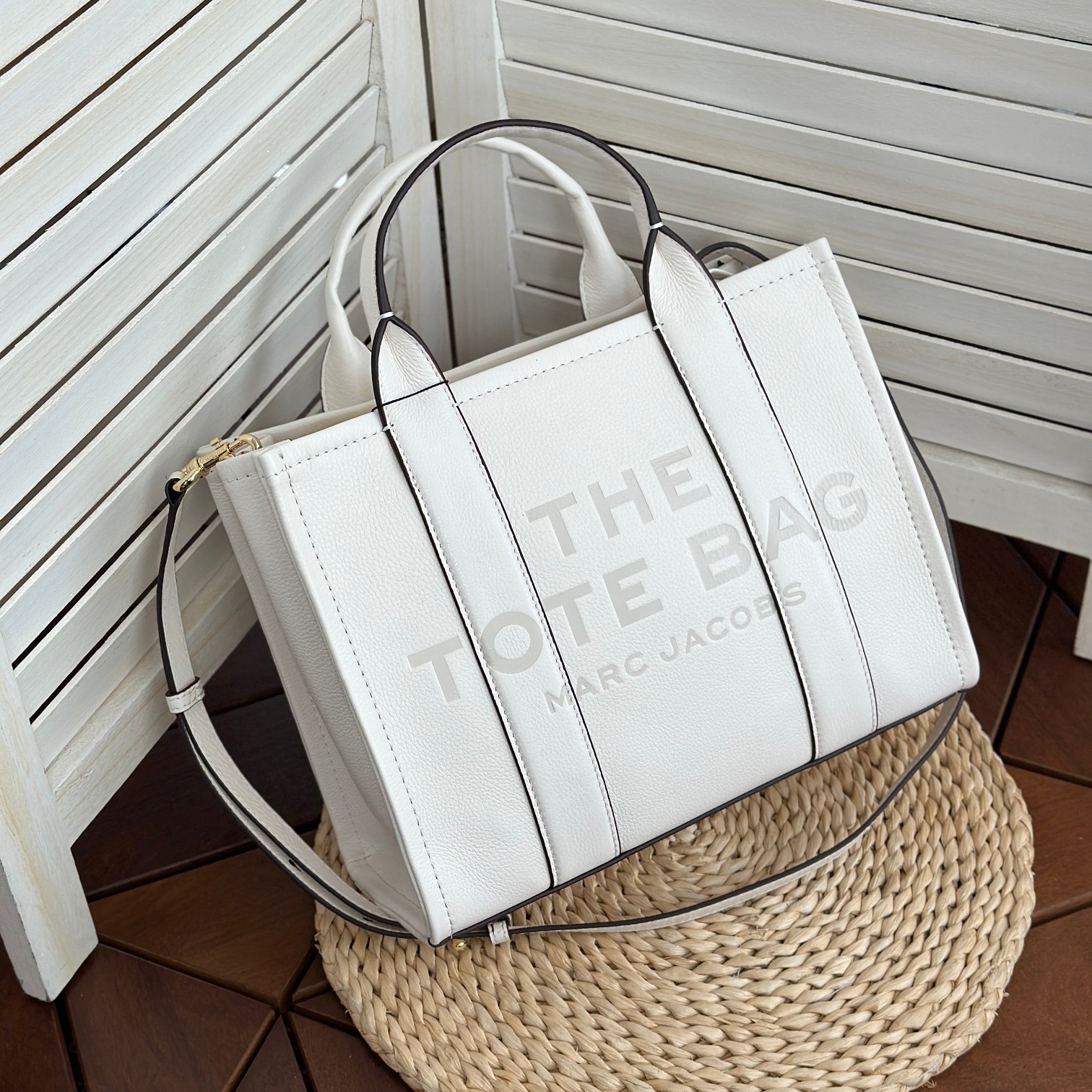 Marc Jacobs ～托特皮 白色小号33cm