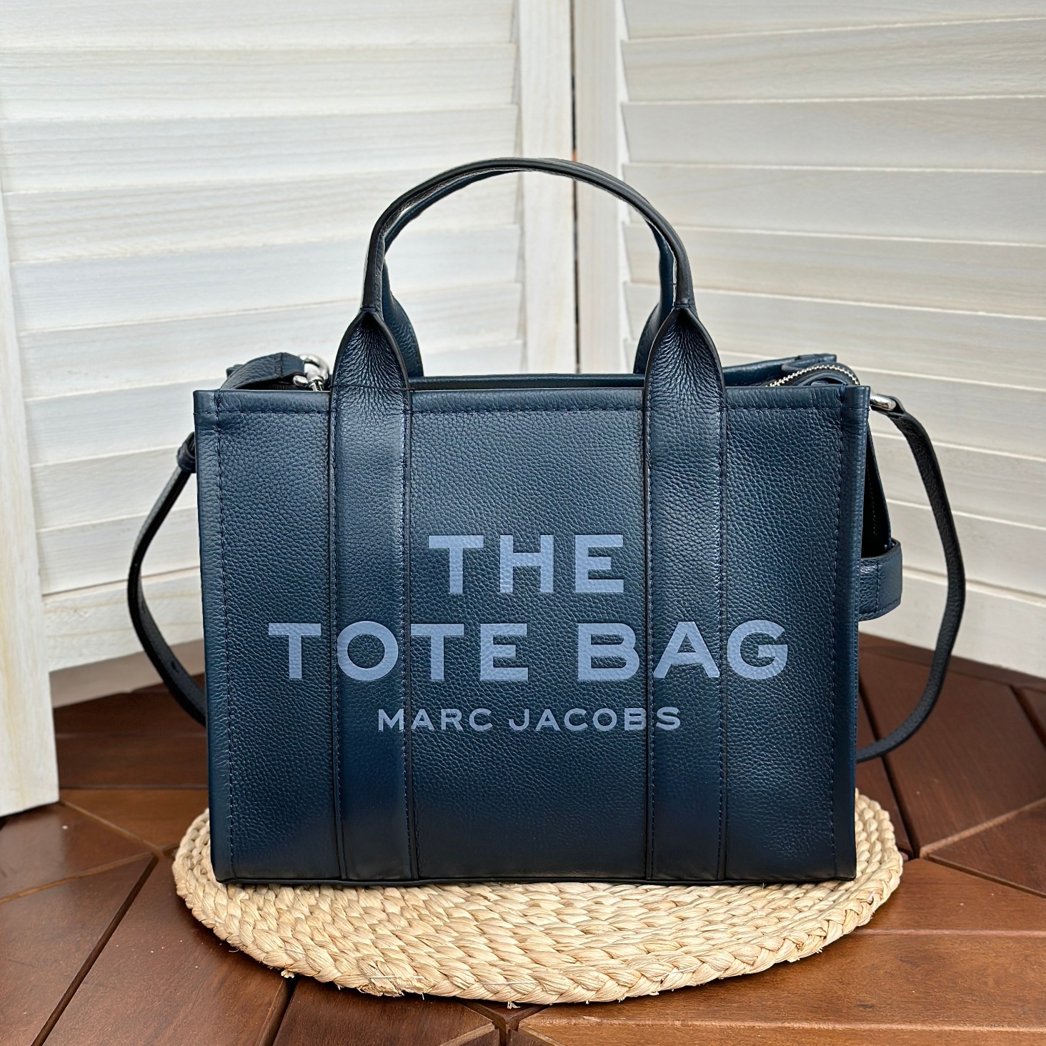 Marc Jacobs ～托特皮 深蓝色小号33cm