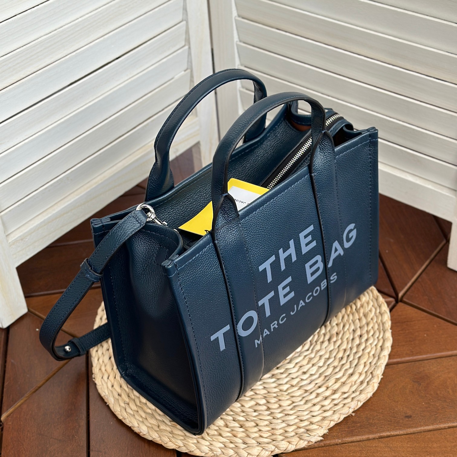 Marc Jacobs ～托特皮 深蓝色小号33cm