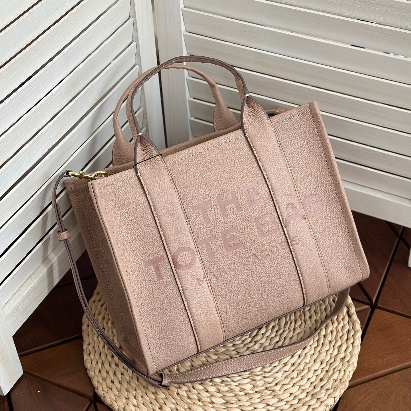 Marc Jacobs ～托特皮 浅粉小号33cm