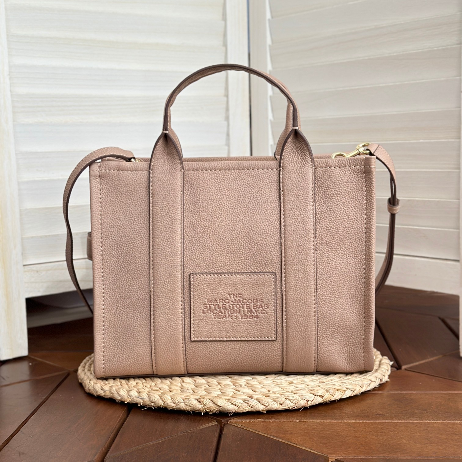 Marc Jacobs ～托特皮 浅粉小号33cm