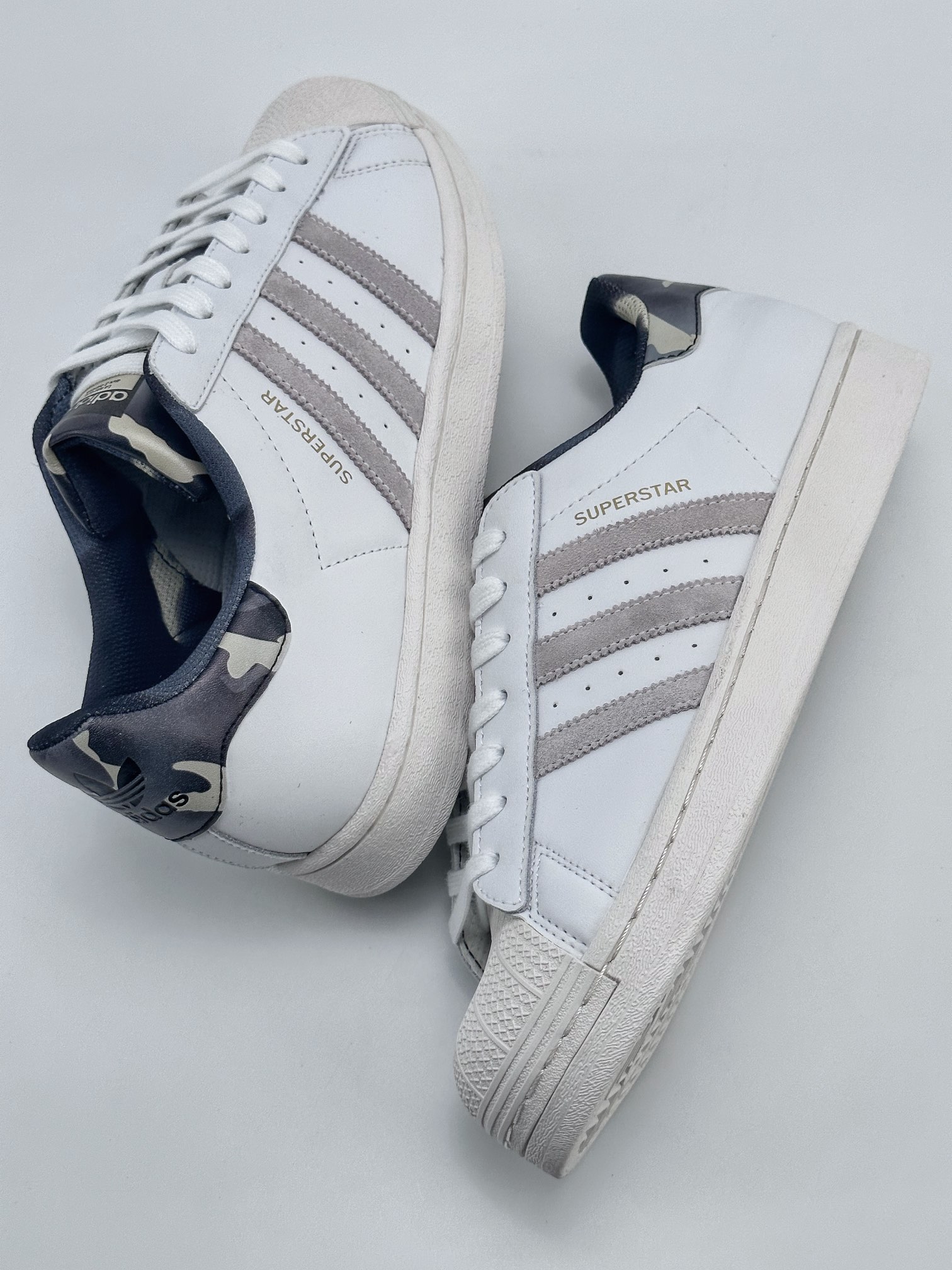 AD Originals Superstar Shell Toe White Gray Blue GY2565